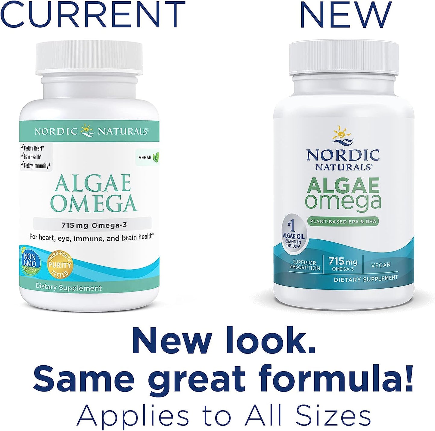 Nordic Naturals Algae Omega - 120 Soft Gels - 715 mg Omega-3