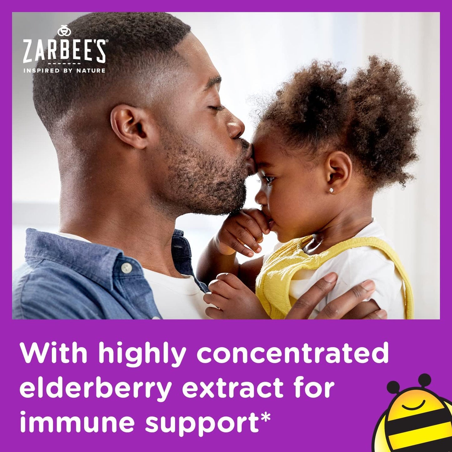 Zarbee's Black Elderberry Syrup for Kids Daily Immune Support