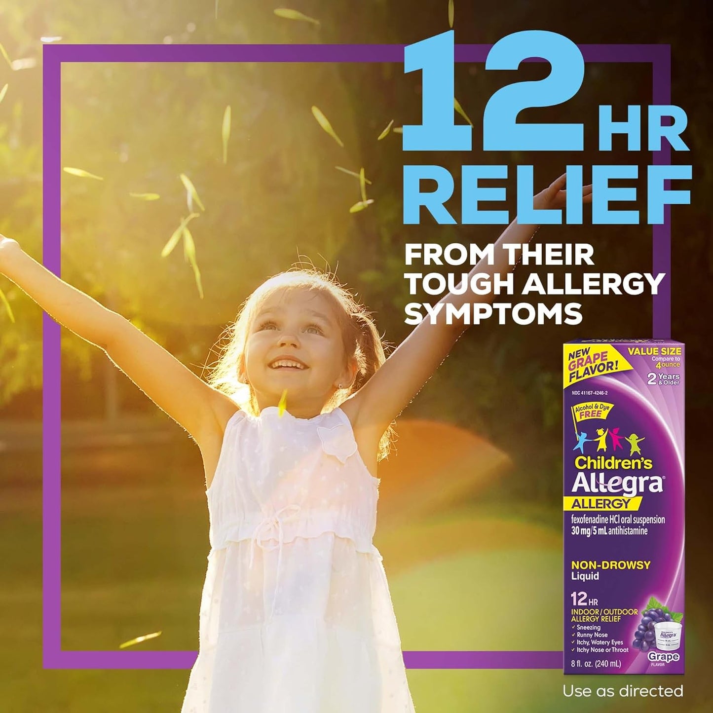 Allegra Children's 12HR Allergy Relief Non-drowsy Antihistamine Liquid