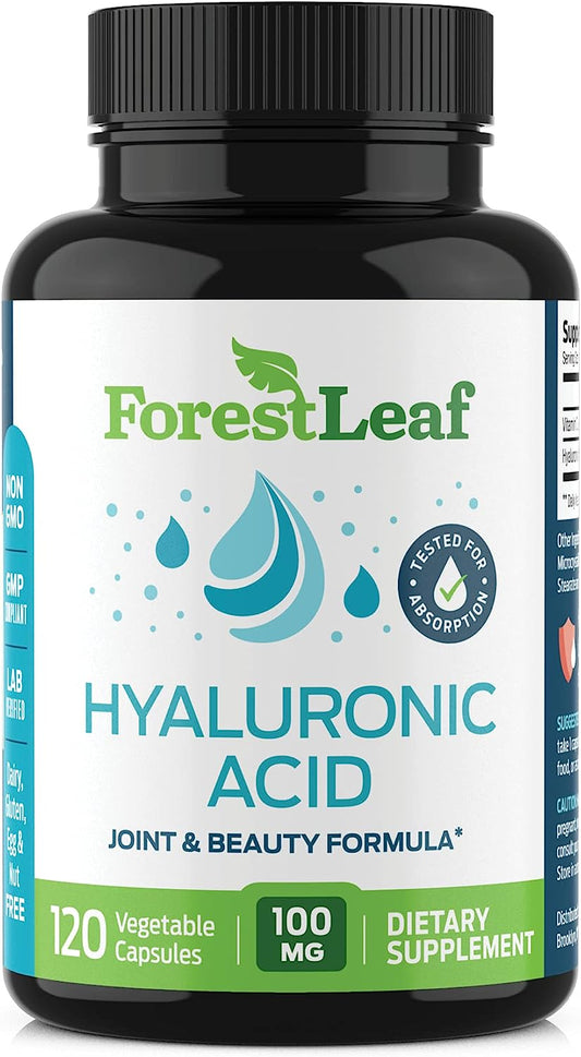 ForestLeaf - Hyaluronic Acid Supplements - 120 Vegetable Capsules