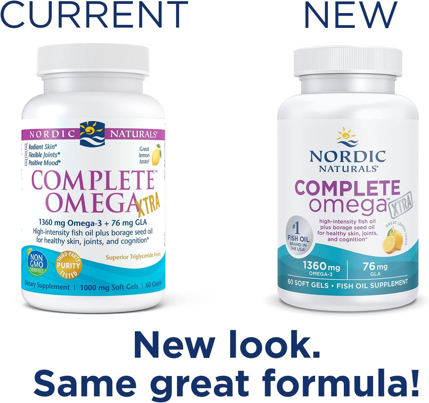 Nordic Naturals Complete Omega Xtra, Lemon - 60 Soft Gels