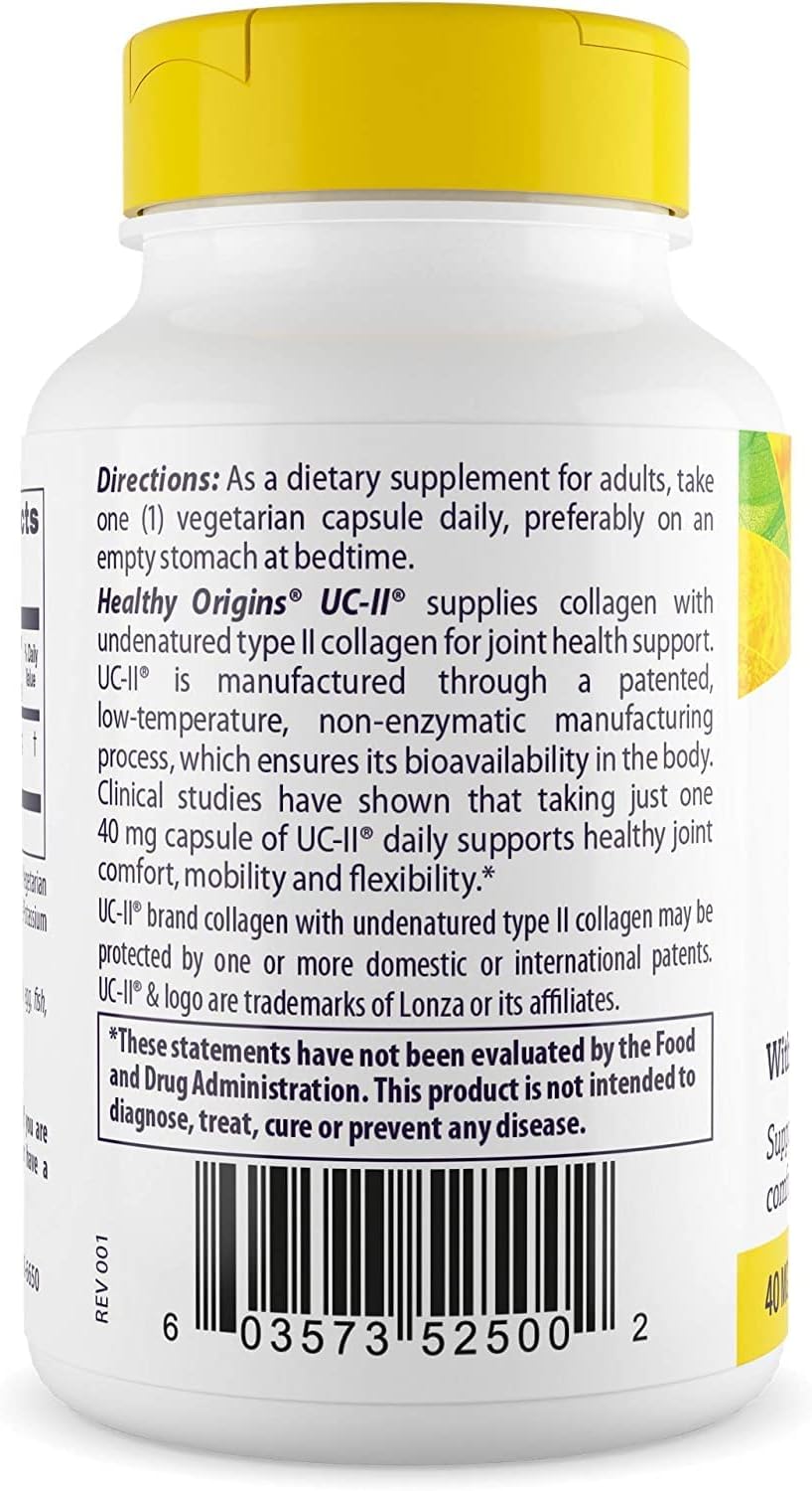 Healthy Origins UC-II,  - Premium Collagen  60 Veggie Caps