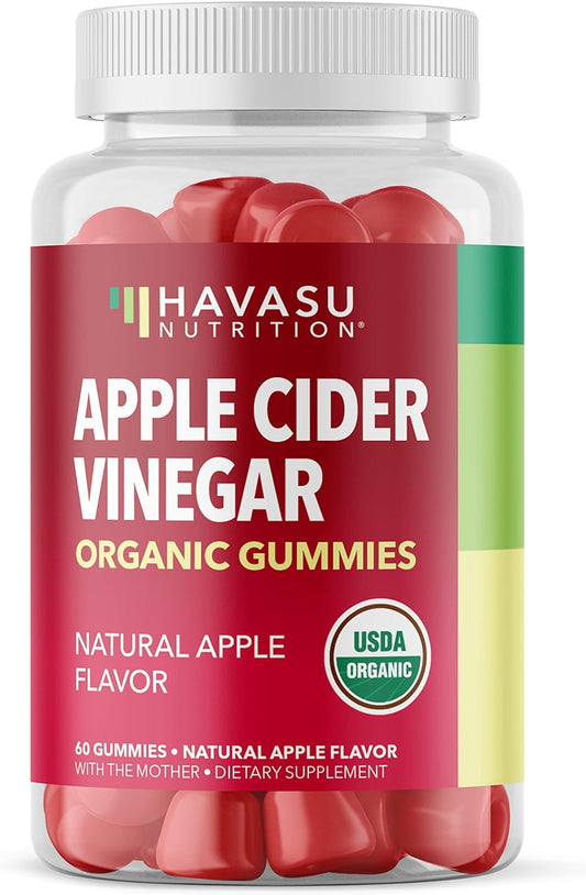 Organic Apple Cider Vinegar Gummies with The Mother 60 count