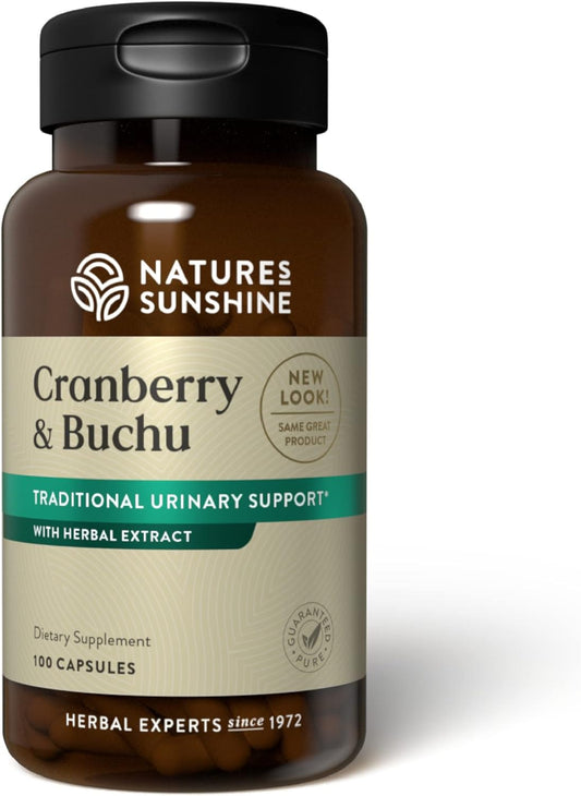 Nature's Sunshine Cranberry and Buchu Concentrate 100 Capsules