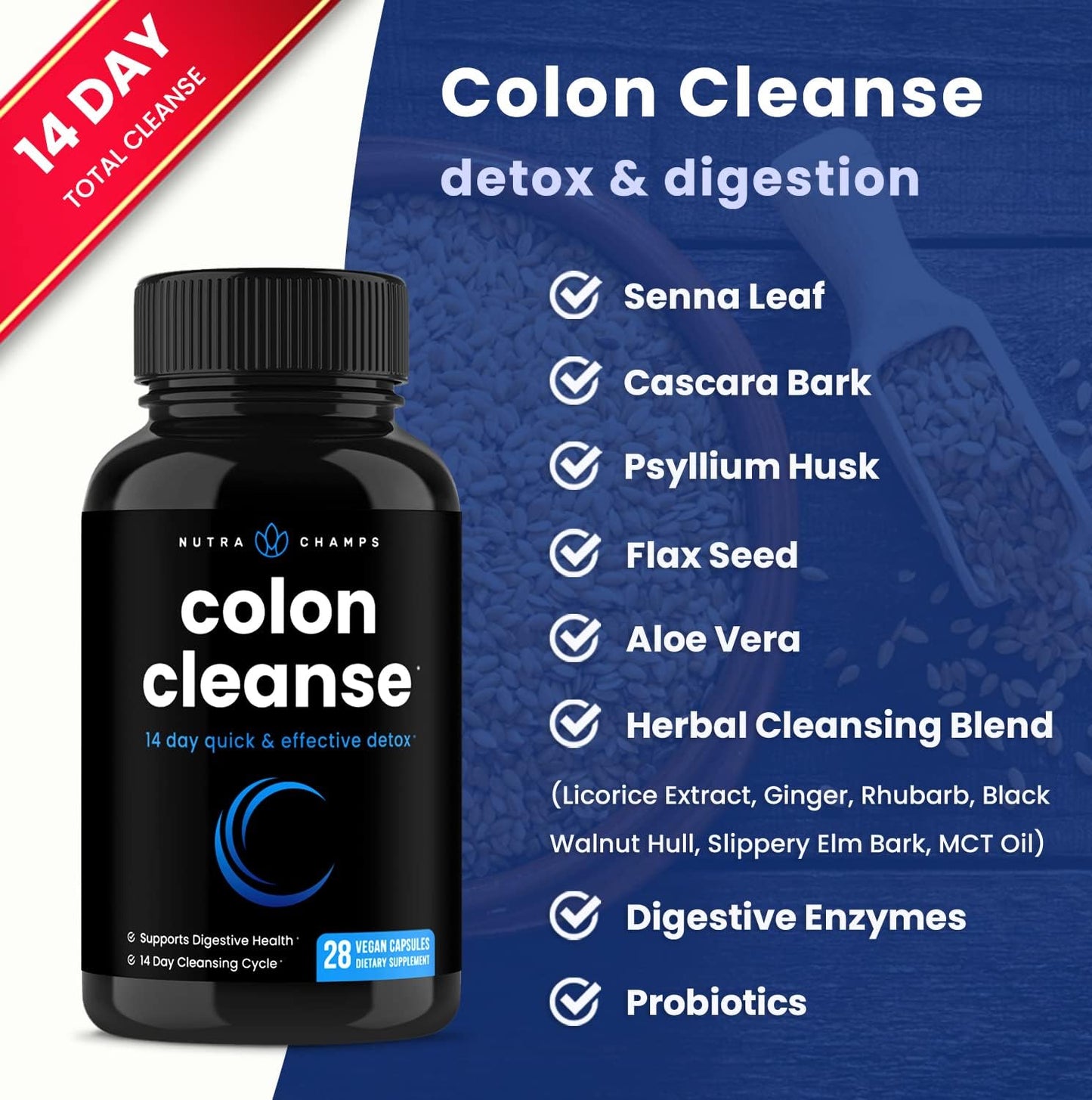 Colon Cleanse & Detox for Weight Loss 28 count