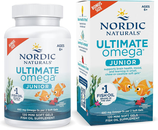 Nordic Naturals, Ultimate Omega, Junior, 500 mg, 90 Chewable Soft Gels