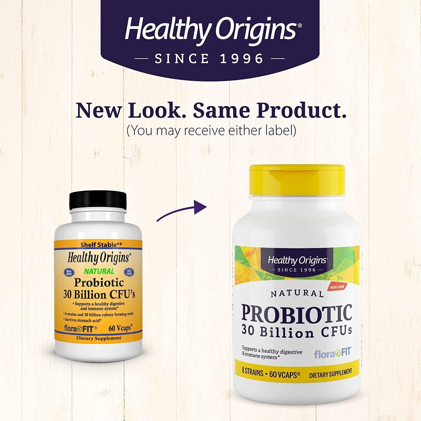 Healthy Origins Probiotic 30 Billion CFUs  60 Veggie Capsules