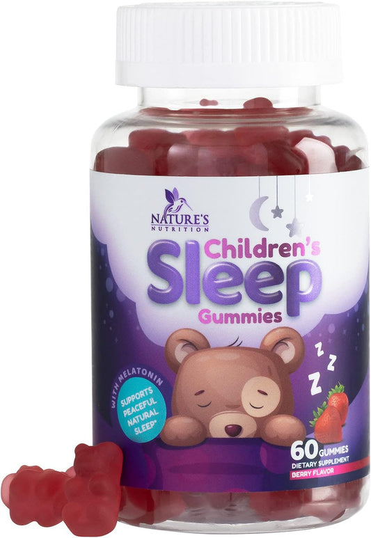 Kids Sleep Gummies, 2mg Melatonin, Nature's Effective  - 60 Gummies