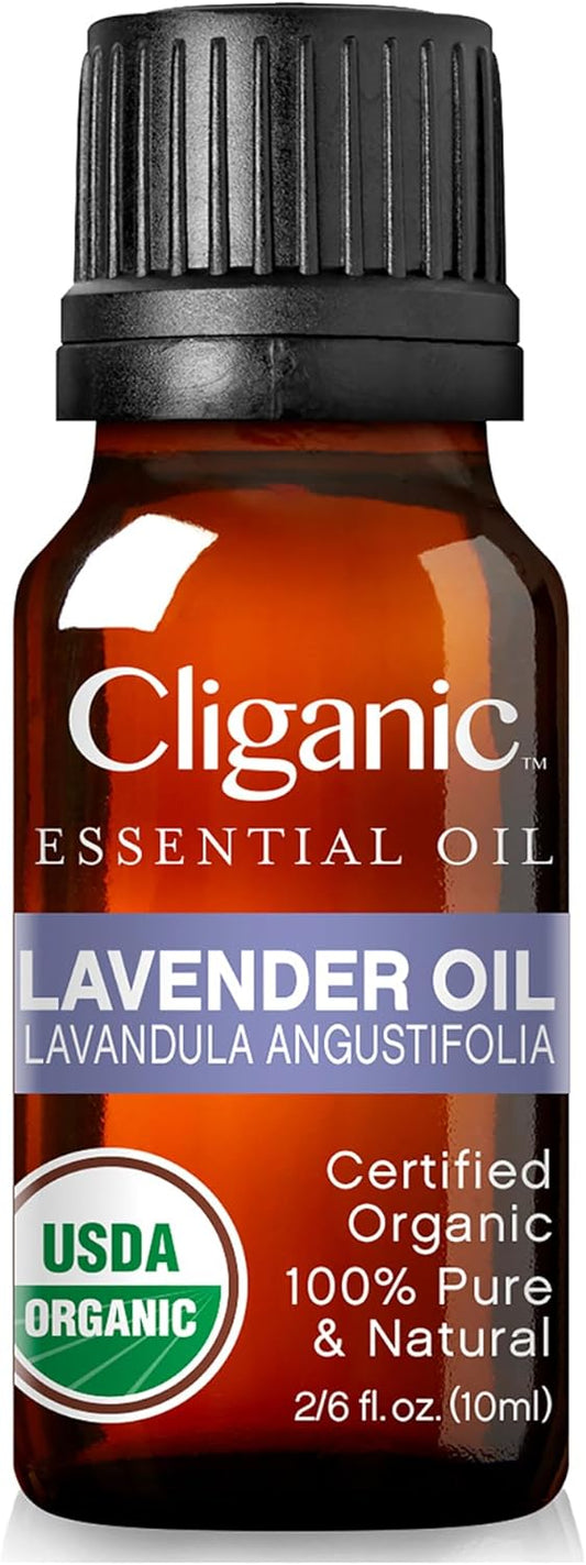 Cliganic USDA Organic Lavender Essential Oil -10 ml