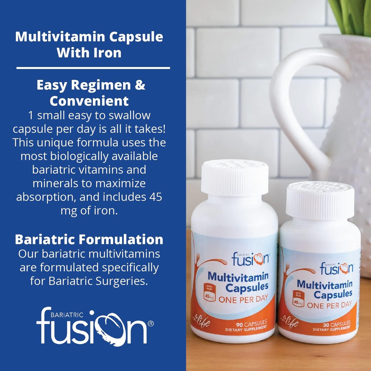 Bariatric Fusion One Per Day Bariatric Multivitamin with Iron- 30 Count