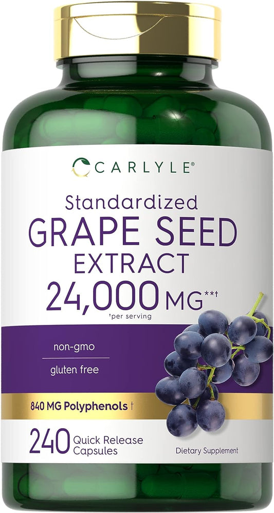 Carlyle Grape Seed Extract 24,000 mg Equivalent 240 Capsules