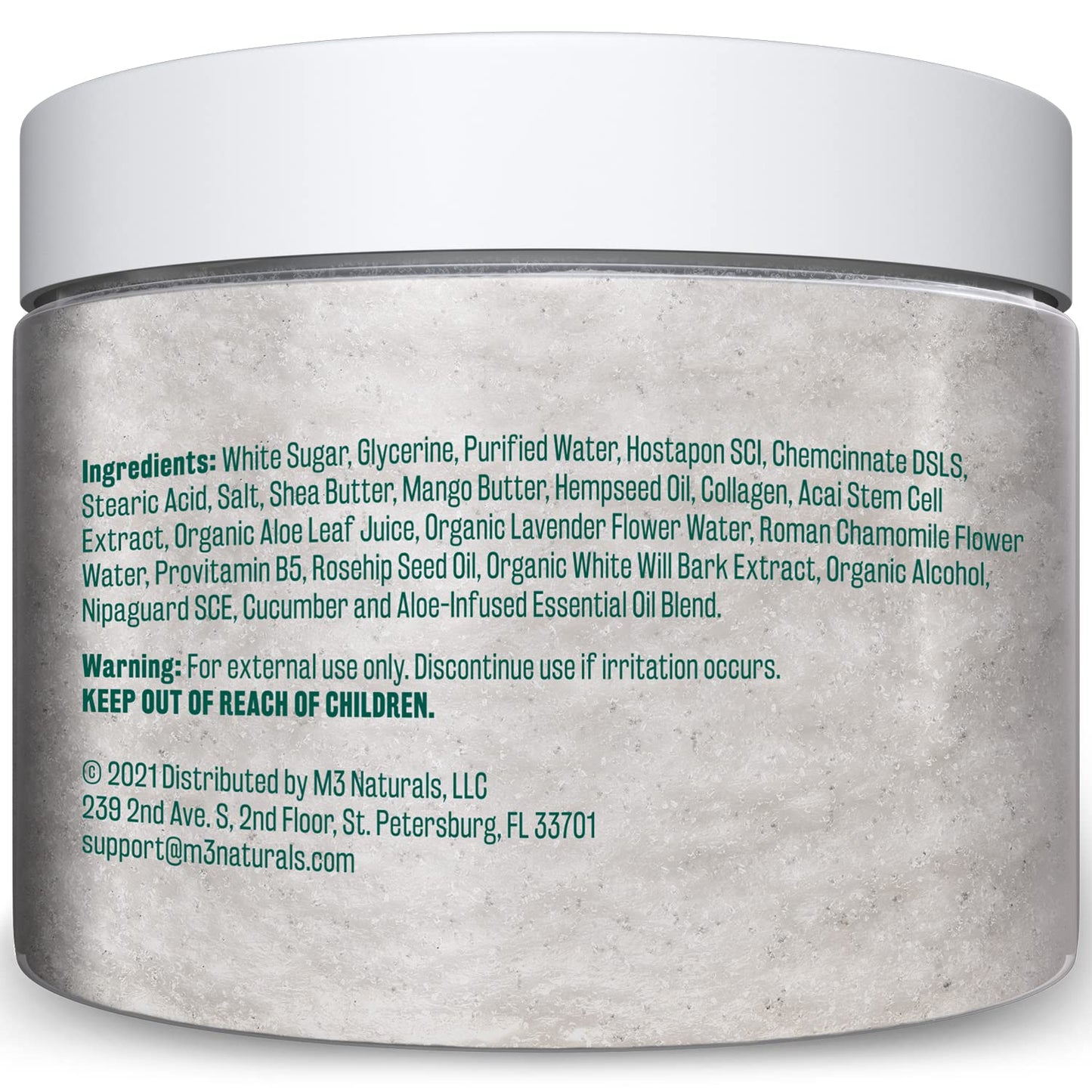 Superfood Body Scrub Skin Exfoliator with Collagen and Stem Cell