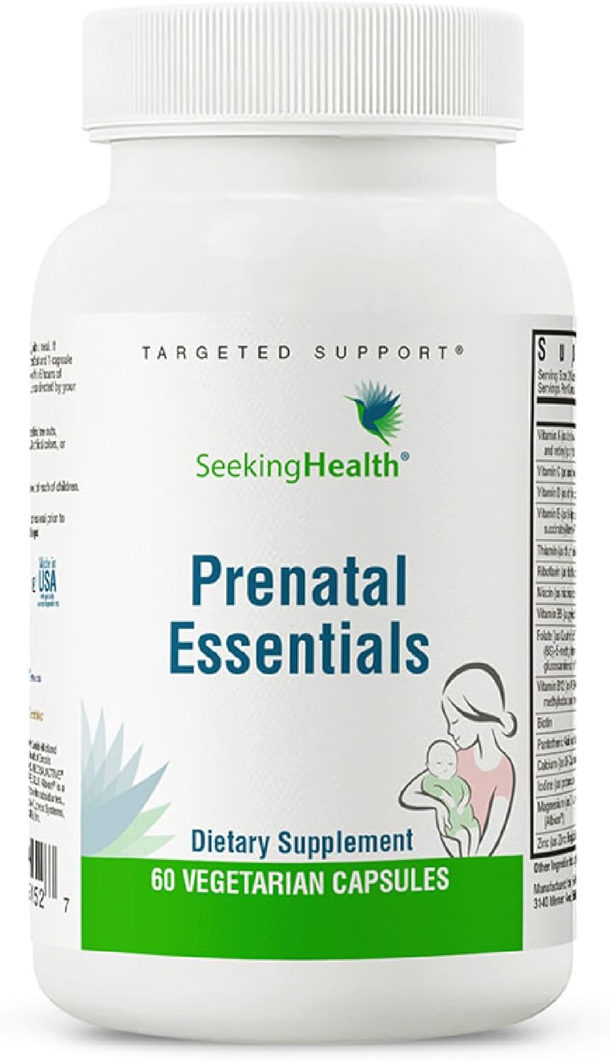 Seeking Health Prenatal Essentials - Brain Health Support Supplement- 60 Capsules