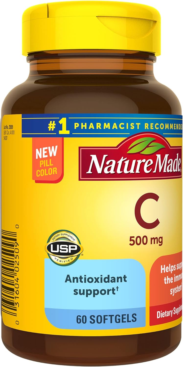 Nature Made Vitamin C 500 mg  60 Softgels