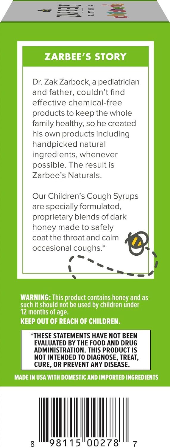 Zarbee's Children's Cough Syrup + Mucus Daytime