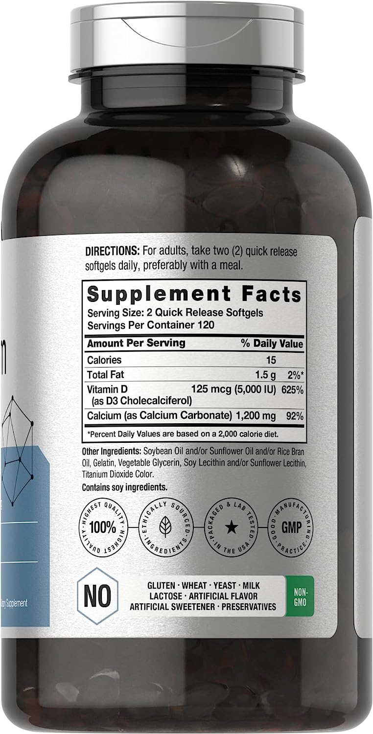 Calcium  with Vitamin D3 240 Softgels