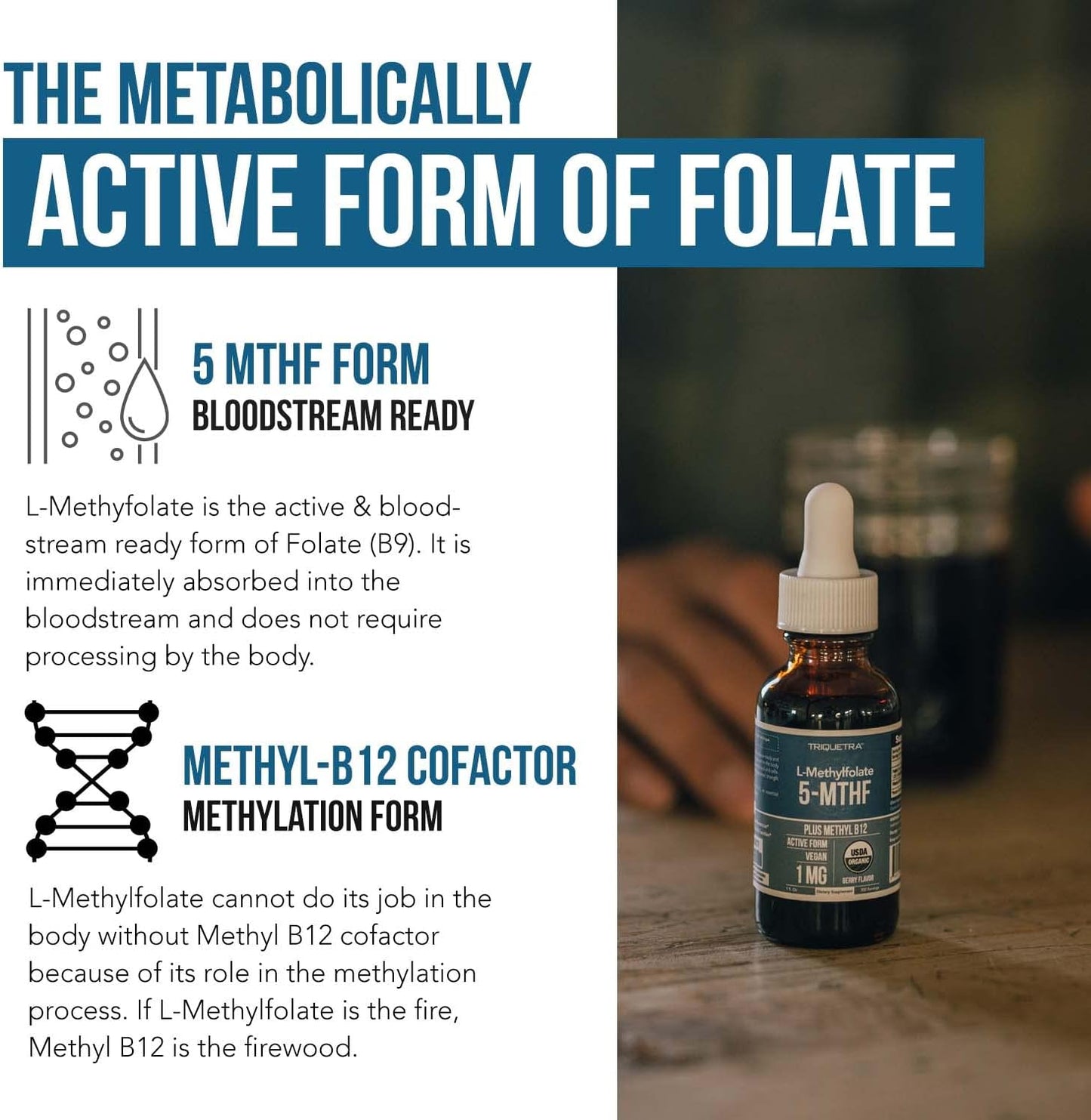 Organic Methyl Folate  + Methyl B12 Cofactor