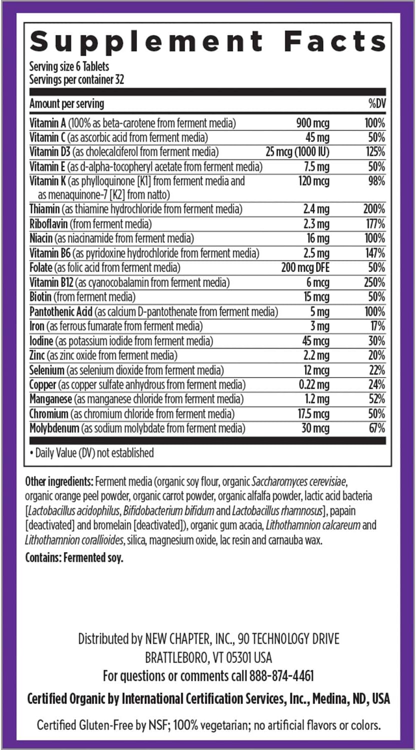 New Chapter Tiny Tabs Multivitamin 192 Count