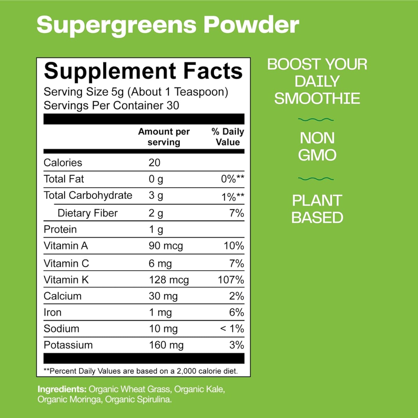 Amazing Grass Super Greens Booster  30 Servings