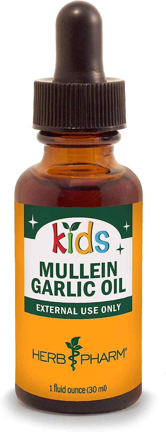 Herb Pharm Kids Mullein and Garlic Oil, 1 Fl Oz