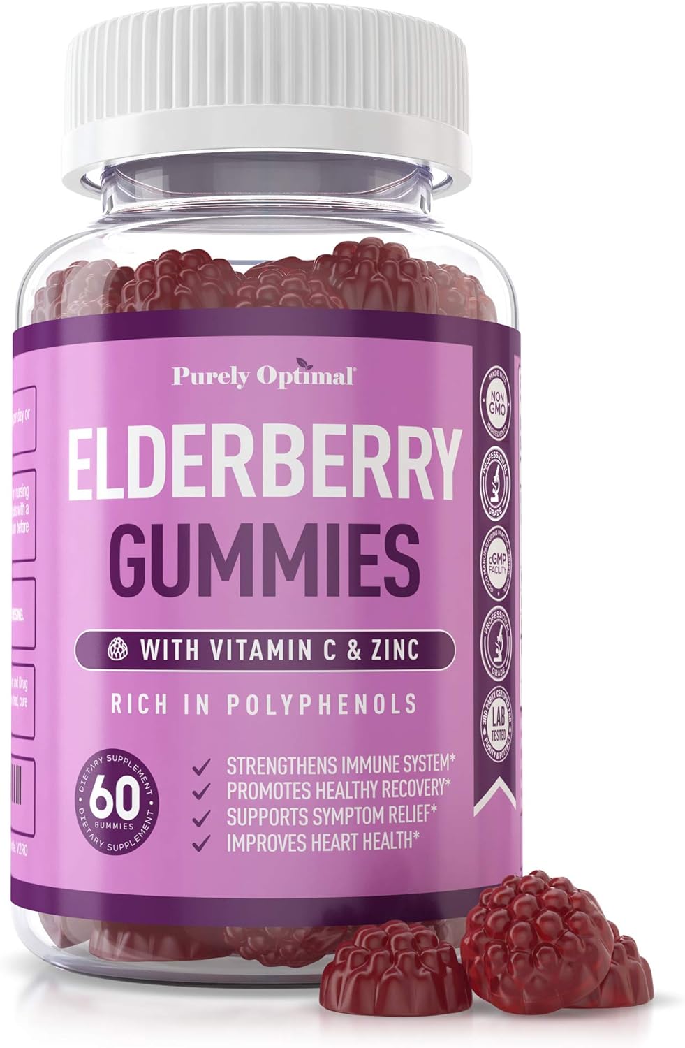 Purely Optimal Premium Elderberry  - 60 Gummies