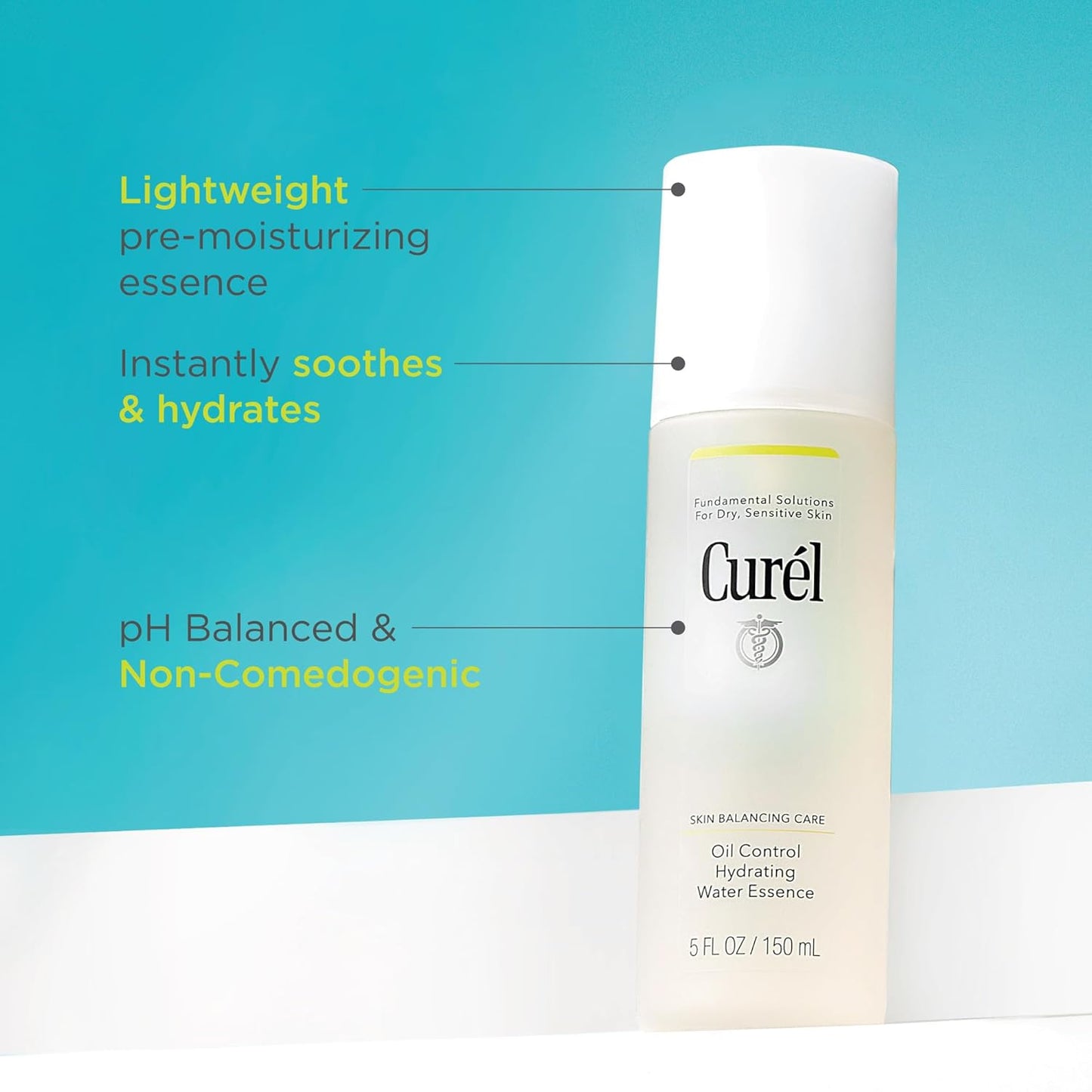 Curel Oil Control Hydrating Water Essence For Oily to Dry, 5 Oz