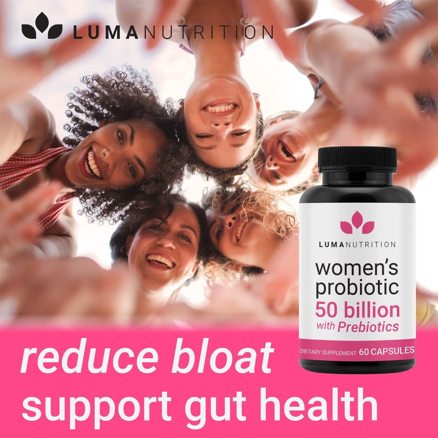 Luma Nutrition Probiotics for Women with Prebiotics - 60 count