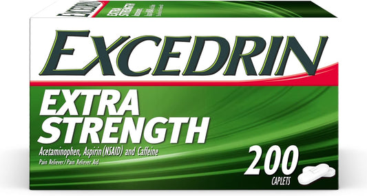 Excedrin Extra Strength Pain Relief Caplets For Headache Relief - 200 count