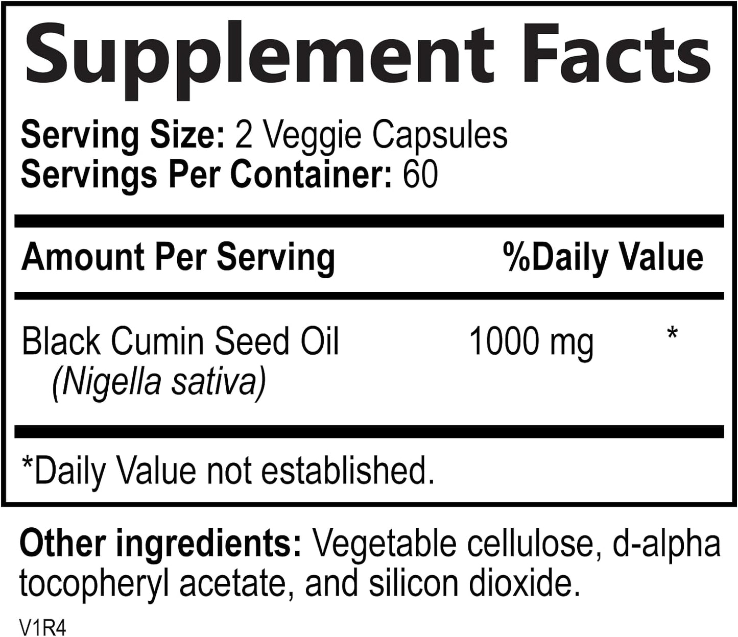 Premium Black Seed Oil Capsules 1000mg -120 Capsules