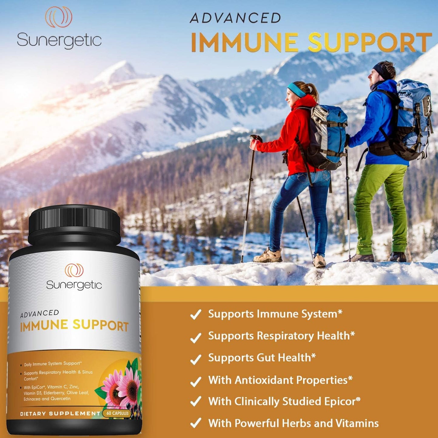 Premium Immune Support Supplement –60 capsules