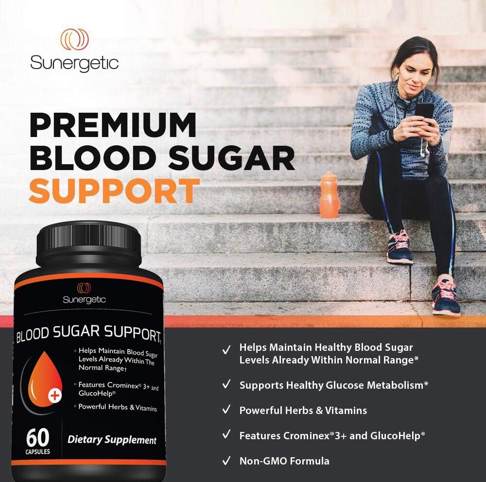 Premium Blood Sugar Support Supplement ,60 Capsules