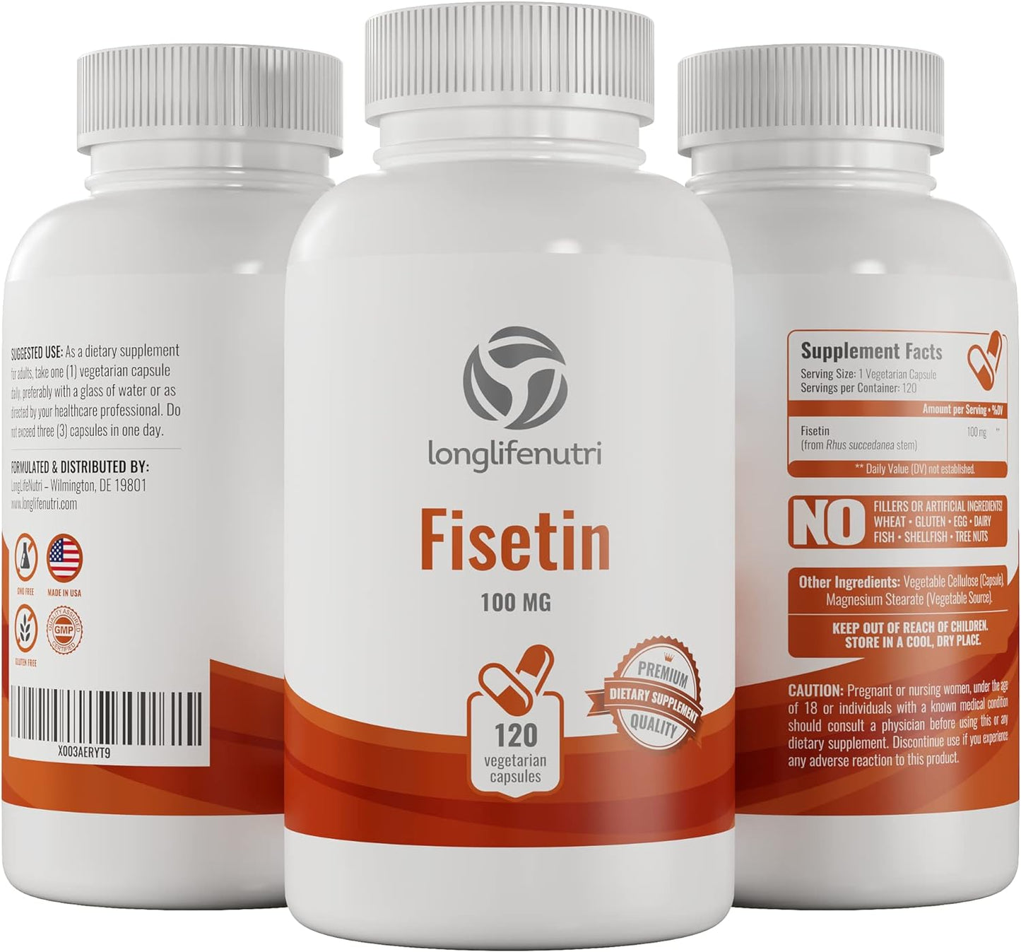 Fisetin Supplement  120 Vegetarian Capsules