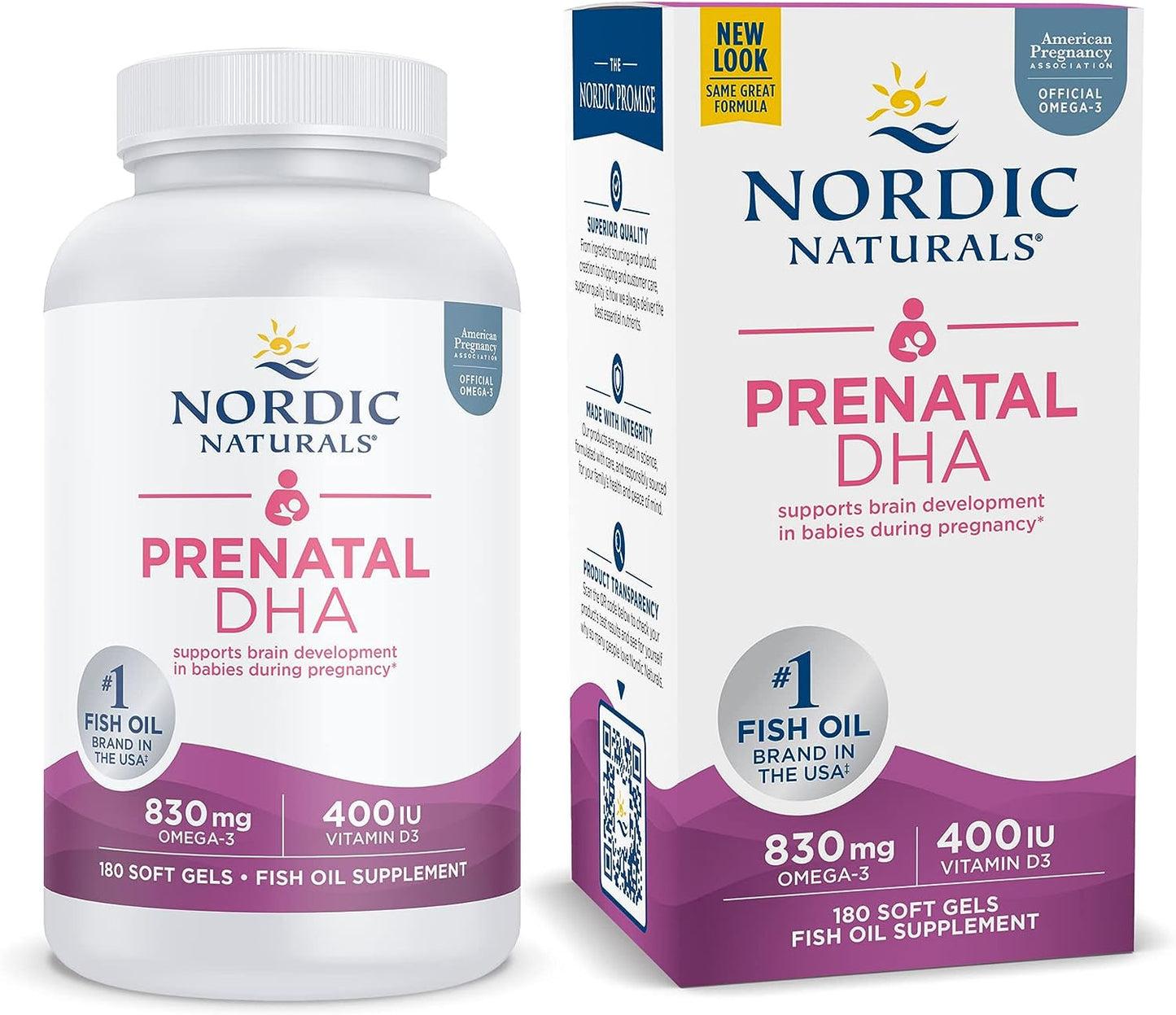 Nordic Naturals Prenatal DHA, Unflavored - 180 Soft Gels