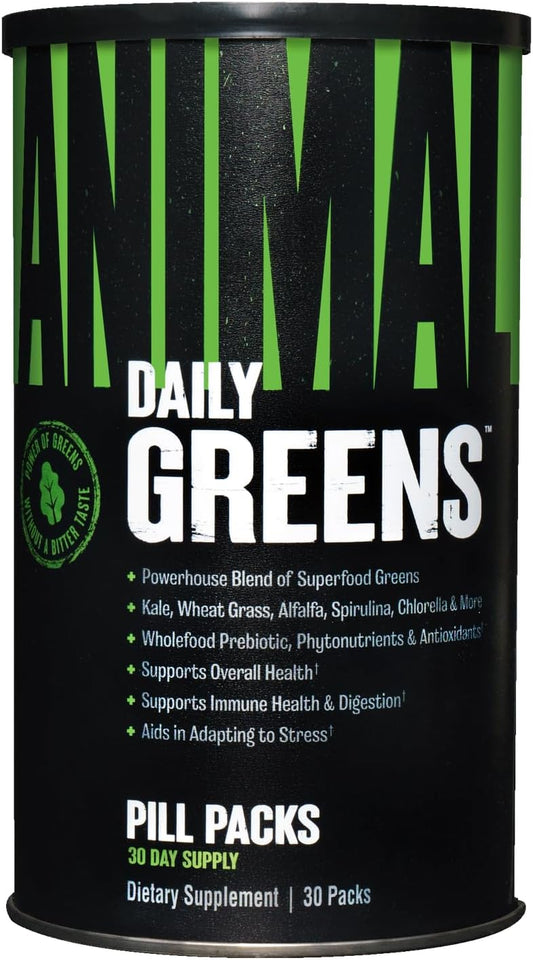 Animal Greens Pak - Chlorophyll, Spectra, Superfood Whole Food Prebiotic- 30 count