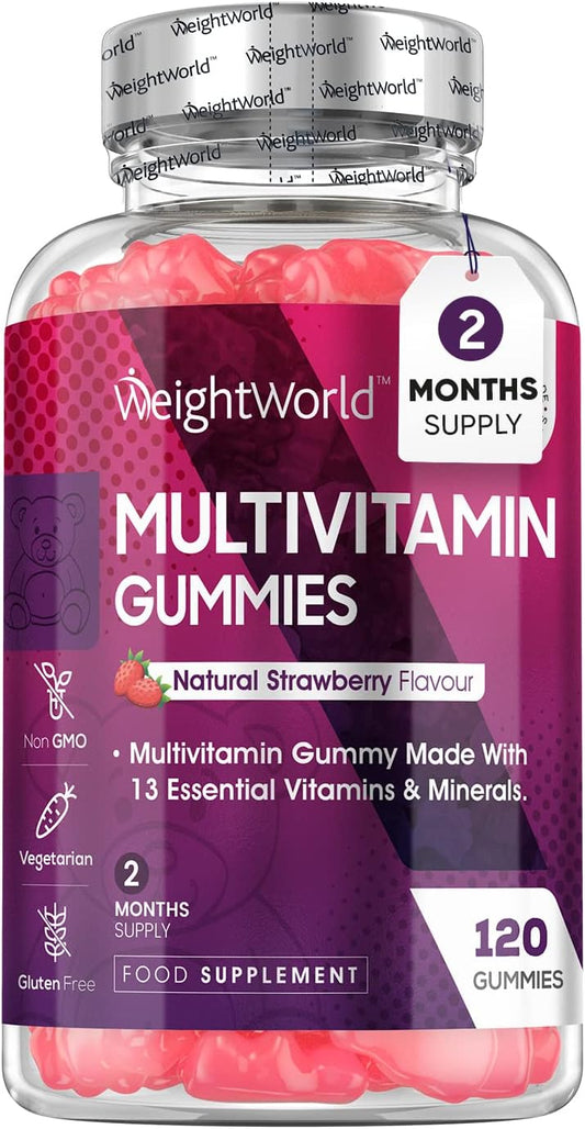 Multivitamin Gummies for Women & Men 13 Multivitamins & Minerals 120 count