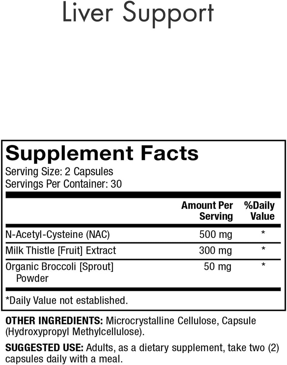 Dr. Mercola NAC with Milk Thistle Dietary Supplement, 60 count