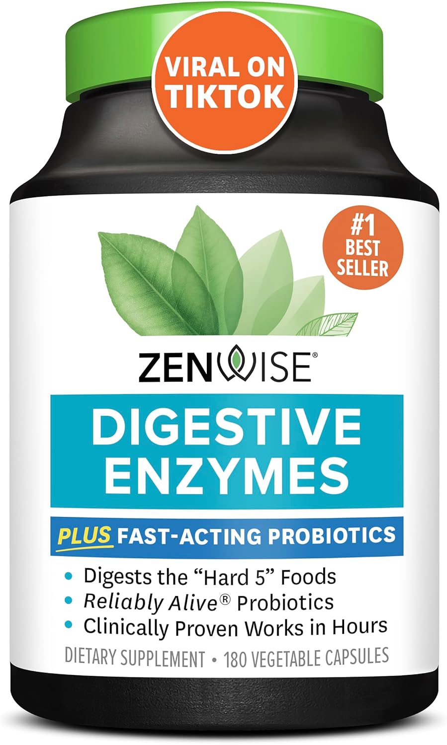 Zenwise Digestive Enzymes - Probiotic Multi Enzyme with Probiotics