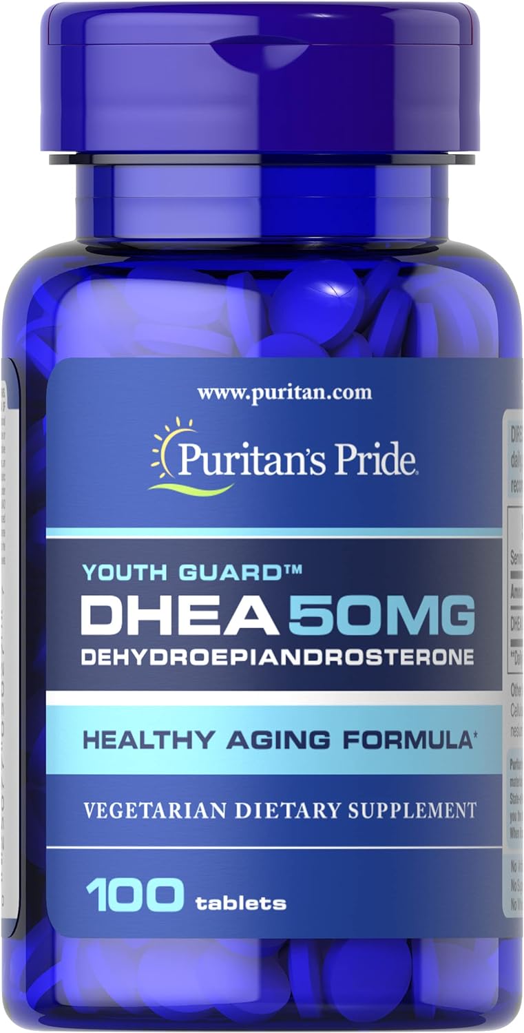 Puritan's Pride DHEA 50Mg, May Promote Sugar Metabolism, 100 Count