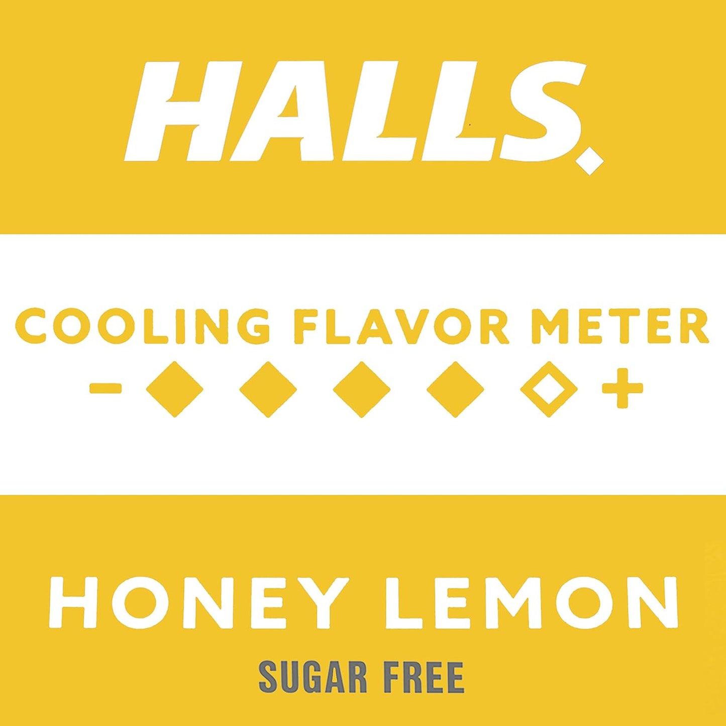 HALLS Relief Honey Lemon Sugar Free Cough 180 Drops