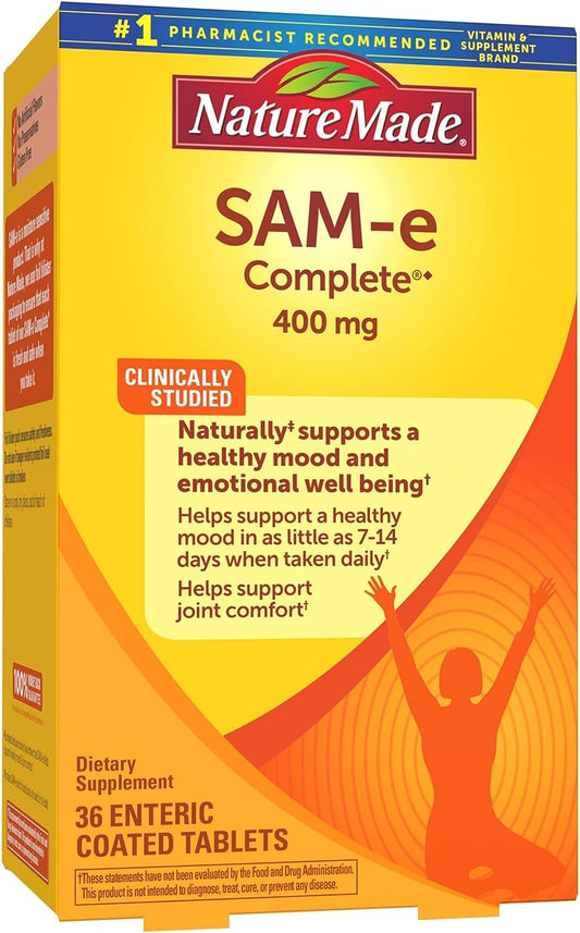 Nature Made SAM-e Complete 400 mg,36 Tablets