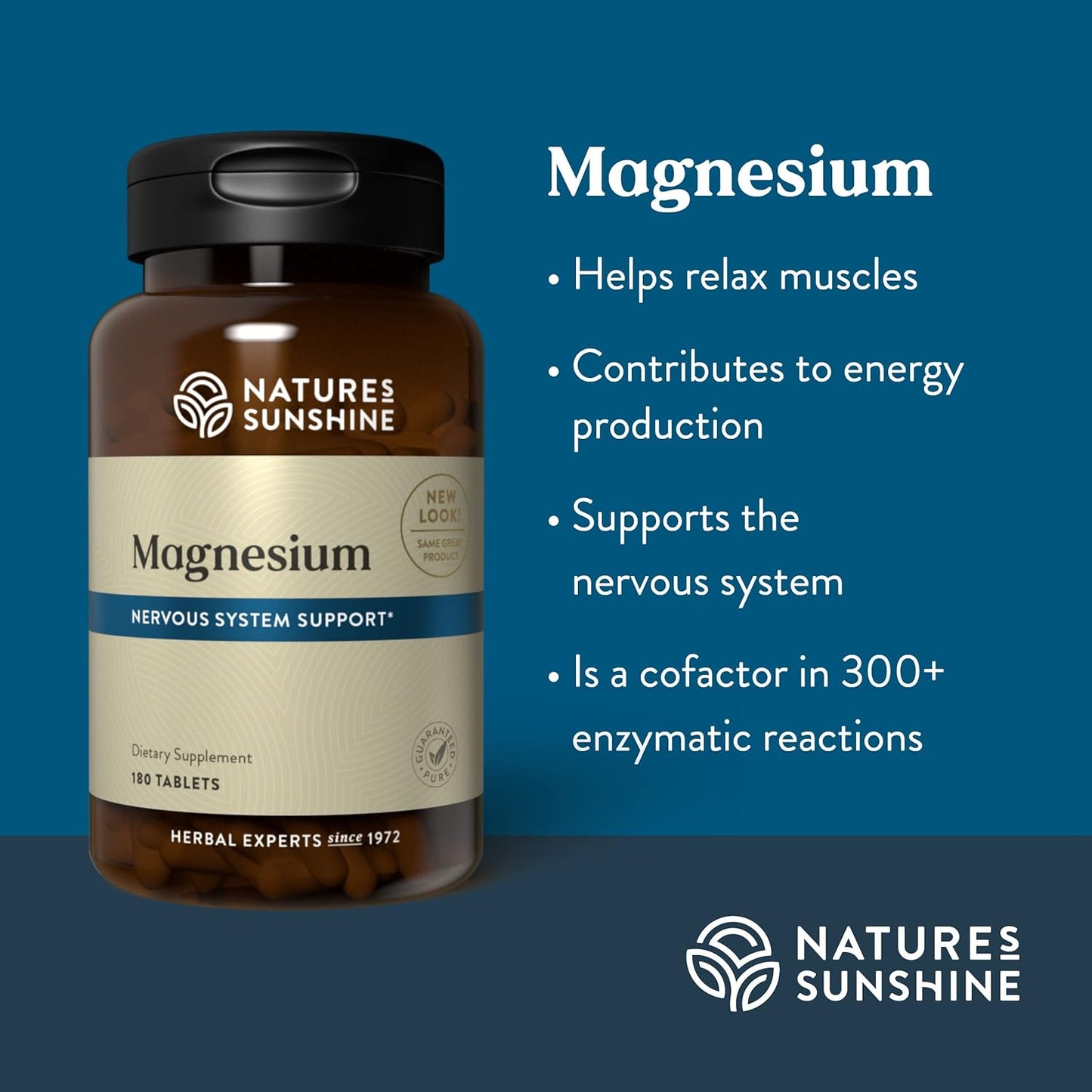 Nature's Sunshine Magnesium, 250 mg, 180 Tablets