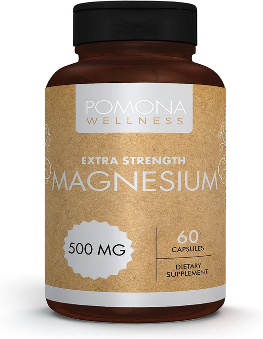 Pomona Wellness Magnesium Supplement, Extra Strength 60 capsules