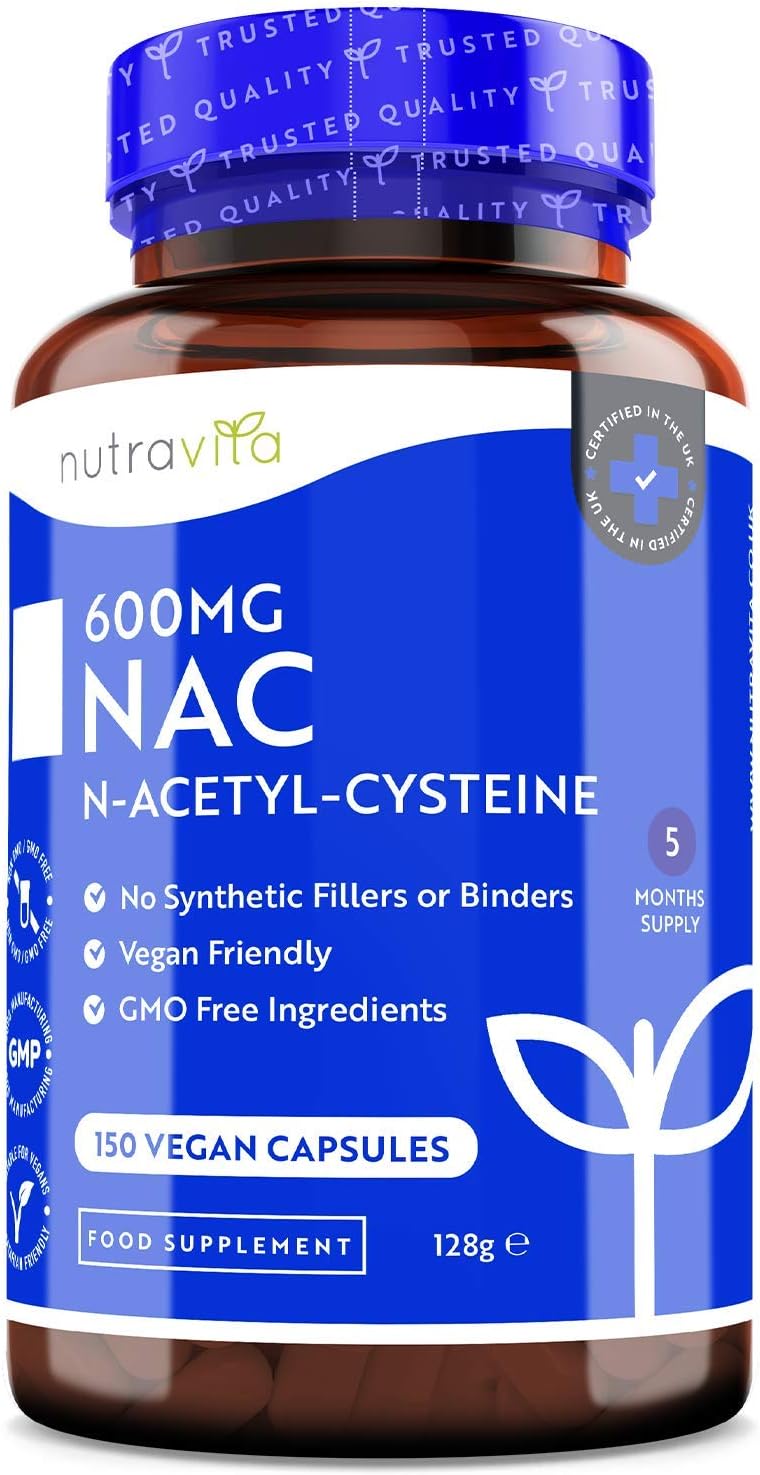 NAC N-Acetyl-Cysteine  – 150 Vegan Capsules