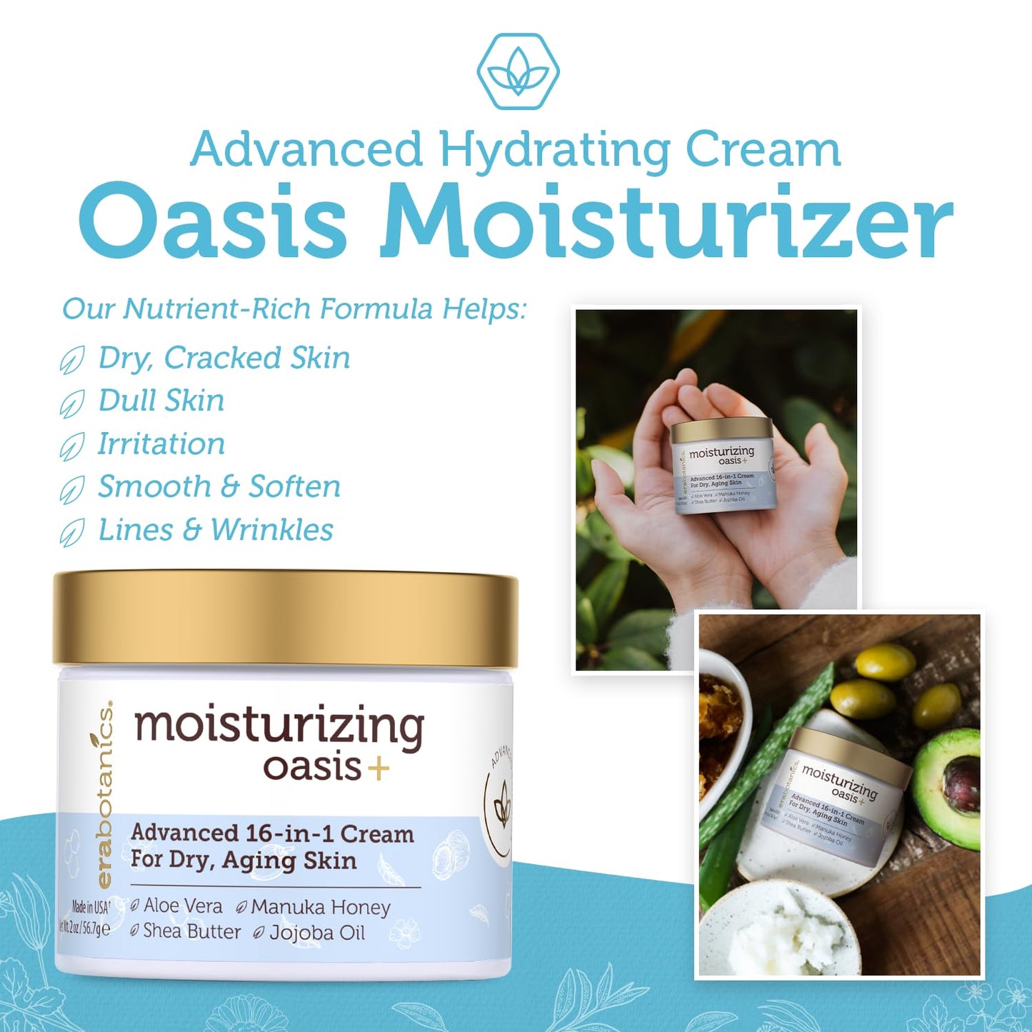 Era Organics Advanced Face Moisturizer  for Dry Skin