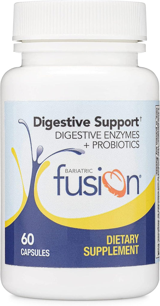 Bariatric Fusion Digestive Support: Digestive Enzymes with Probiotics -  60 Capsules