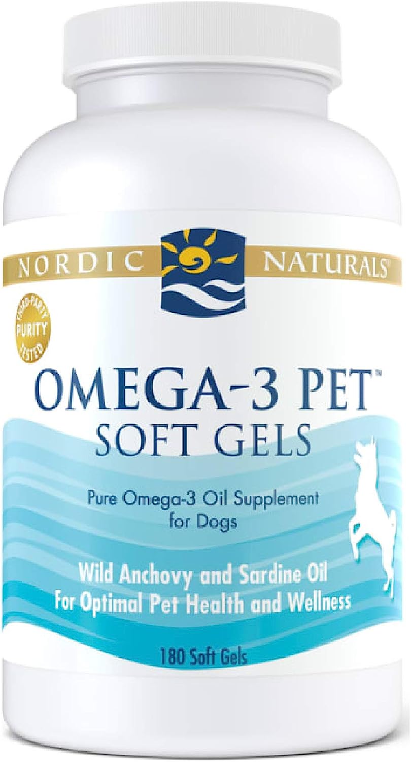 Nordic Naturals Omega-3 Pet, Unflavored - 180 Soft Gels - 330 mg