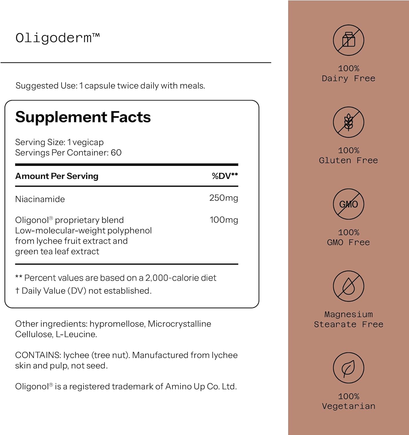 Quality of Life - Oligoderm  - 60 Capsules