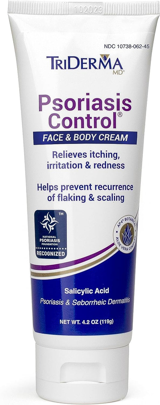 TriDerma Psoriasis Control Face and Body Cream, 4.2 Ounces