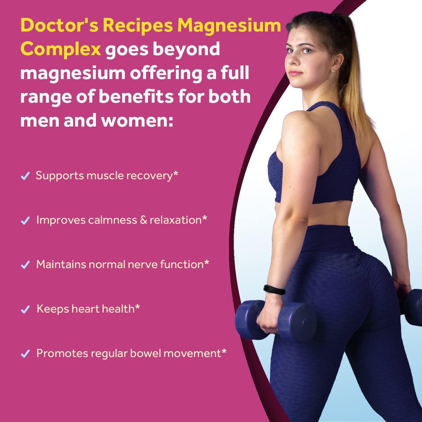 Doctor's Recipes Magnesium Complex,Magnesium Glycinate, 90 capsules