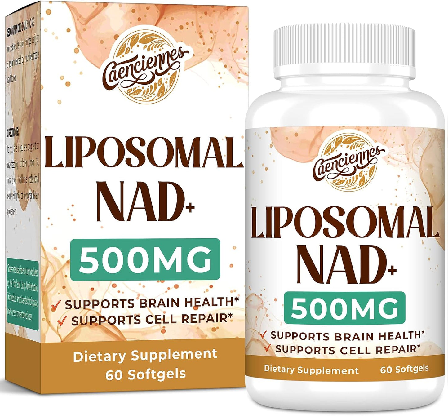 Liposomal NAD+ 500 MG Supplement 60 count